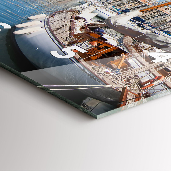 Reloj cuadrado Puerto deportivo de Marsella Francia