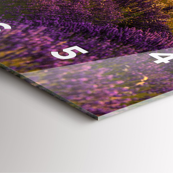 Reloj cuadrado Pradera de lavanda Francia