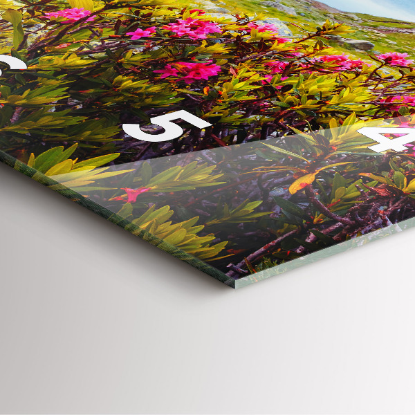 Reloj de pared cuadrado Glaciar del Mont Blanc Chamonix