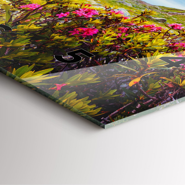 Reloj de pared cuadrado Glaciar del Mont Blanc Chamonix