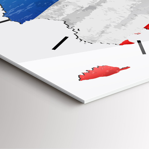 Reloj cuadrado Bandera de Francia