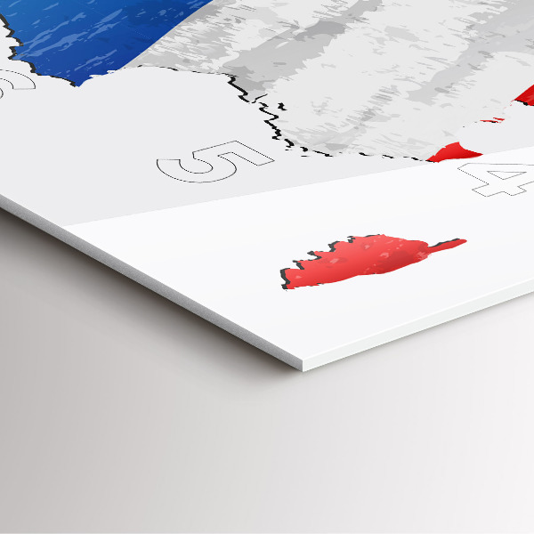 Reloj cuadrado Bandera de Francia