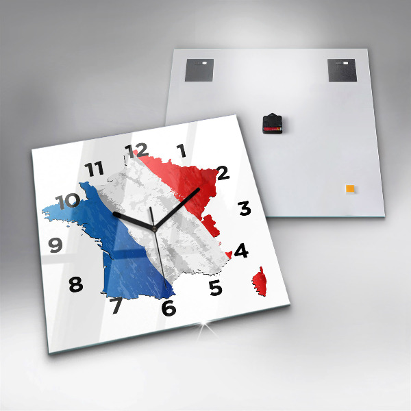 Reloj cuadrado Bandera de Francia