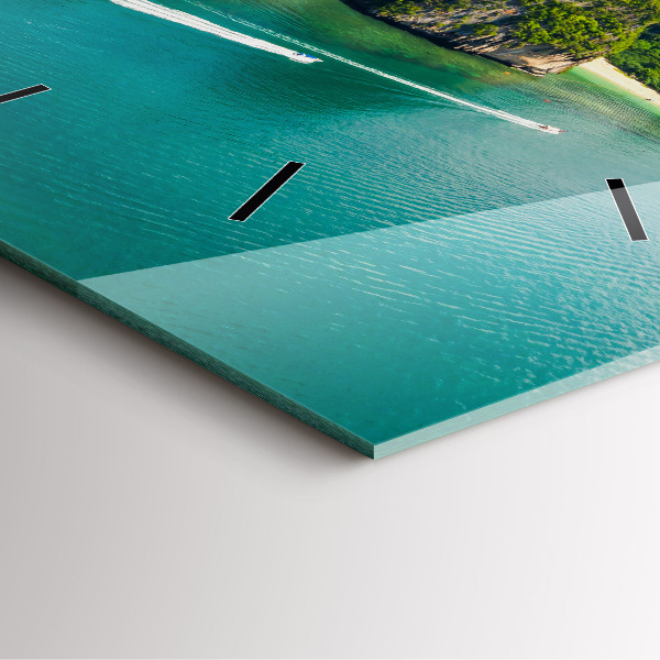 Reloj de pared cuadrado Isla en Tailandia