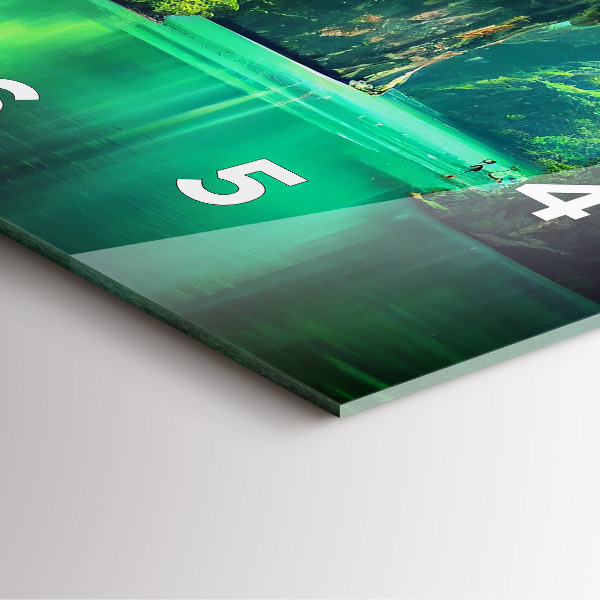 Reloj cuadrado Paisaje natural de Tailandia