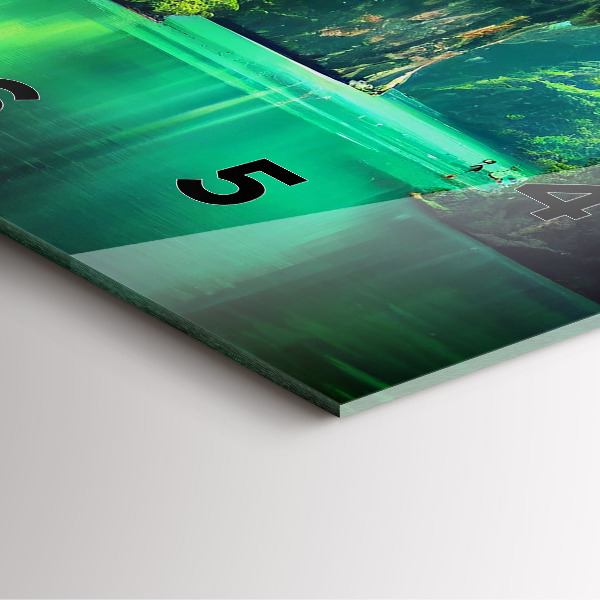 Reloj cuadrado Paisaje natural de Tailandia