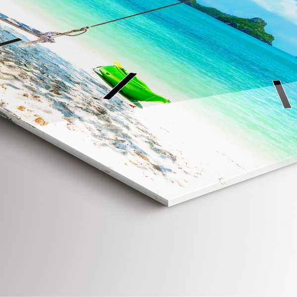 Reloj cuadrado Isla soleada Tailandia