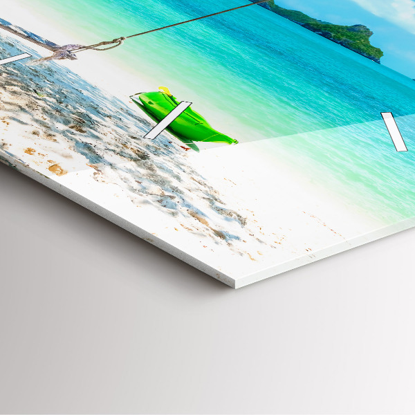 Reloj cuadrado Isla soleada Tailandia