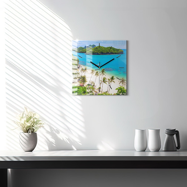 Reloj de pared cuadrado Parque nacional de Tailandia