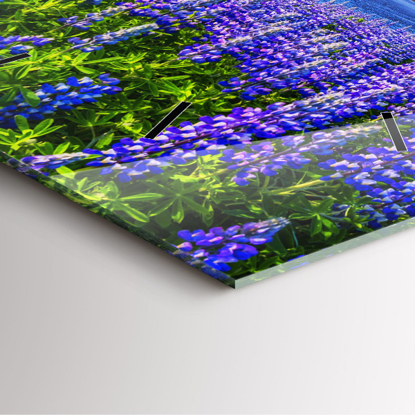 Reloj de pared cuadrado Vista de montaña Islandia