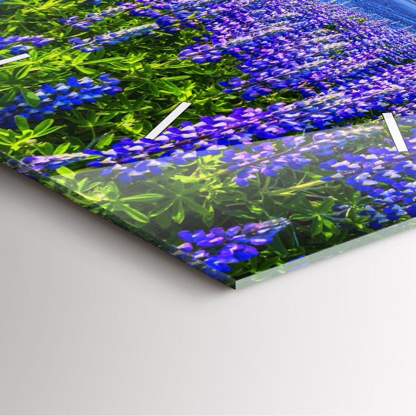 Reloj de pared cuadrado Vista de montaña Islandia