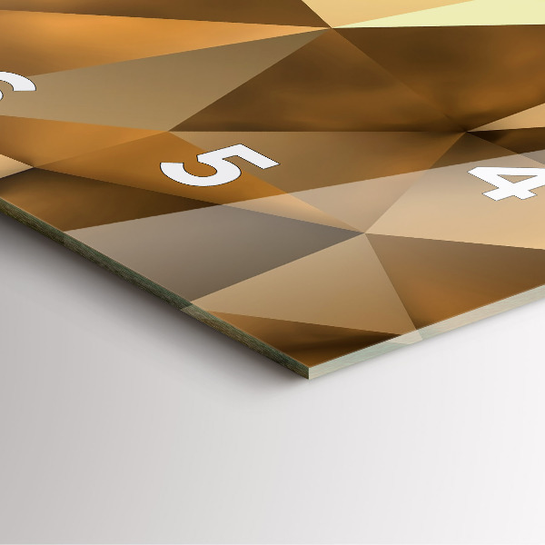 Reloj cuadrado Textura geométrica