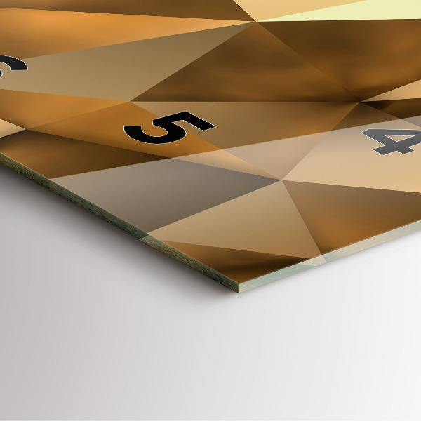 Reloj cuadrado Textura geométrica