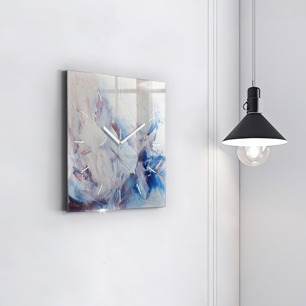 Reloj cuadrado Textura de pintura abstracta