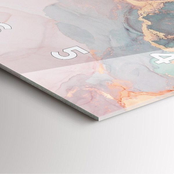 Reloj de pared cuadrado Textura de mármol