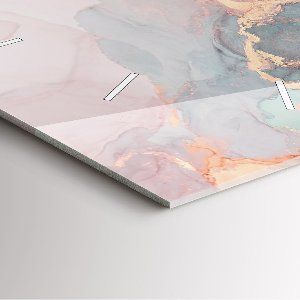 Reloj de pared cuadrado Textura de mármol