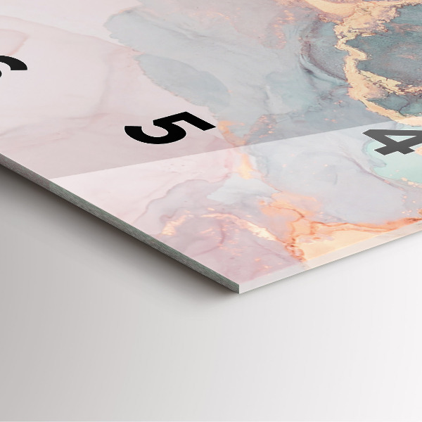 Reloj de pared cuadrado Textura de mármol