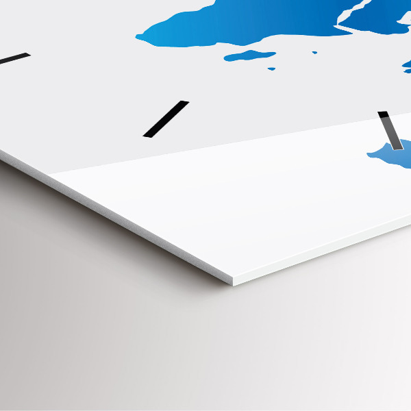 Reloj cuadrado Mapamundi