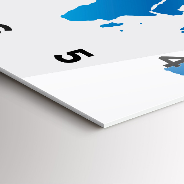 Reloj cuadrado Mapamundi