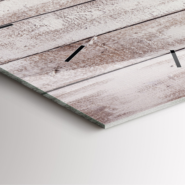 Reloj cuadrado Ligeros tablones de madera