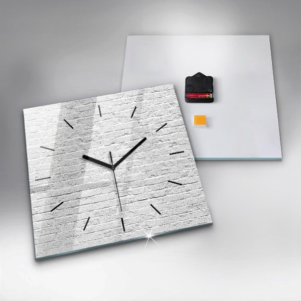 Reloj de pared cuadrado Muro de ladrillo