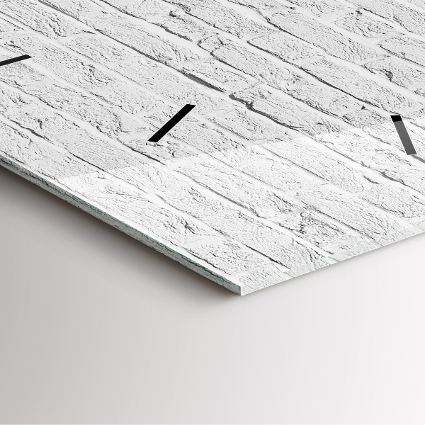 Reloj de pared cuadrado Muro de ladrillo