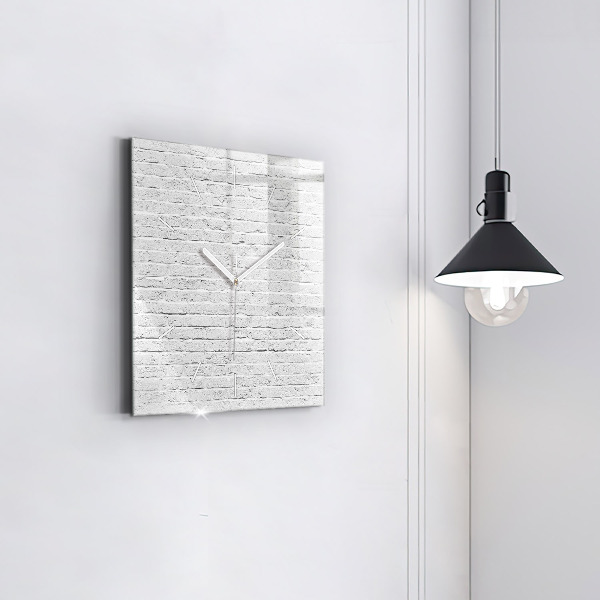 Reloj de pared cuadrado Muro de ladrillo