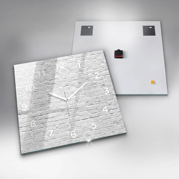 Reloj de pared cuadrado Muro de ladrillo