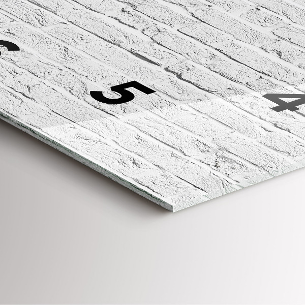 Reloj de pared cuadrado Muro de ladrillo