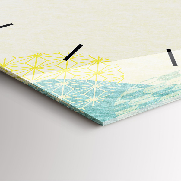 Reloj de pared cuadrado Patrón marco