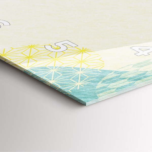 Reloj de pared cuadrado Patrón marco