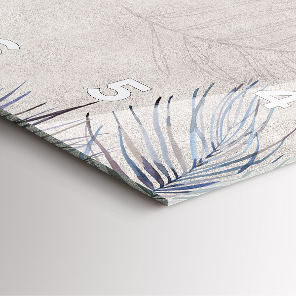 Reloj cuadrado Hoja de palmera