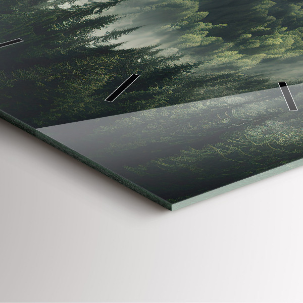 Reloj de pared cuadrado Paisaje forestal