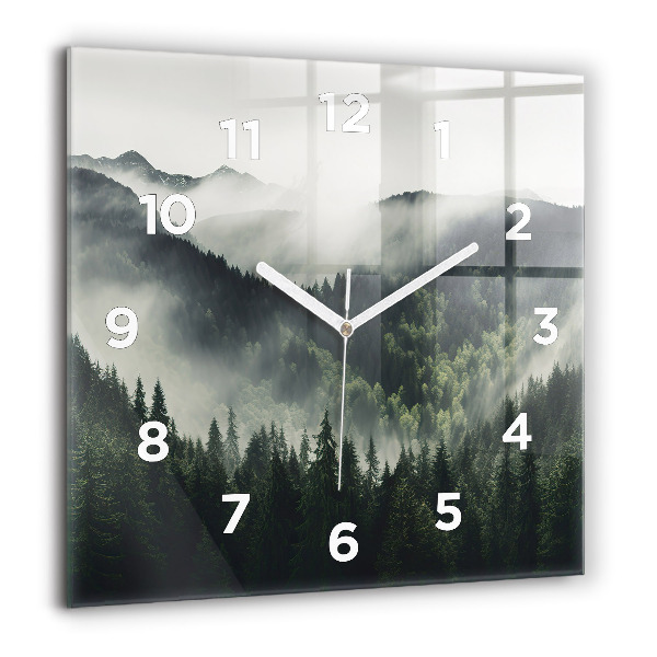 Reloj de pared cuadrado Paisaje forestal