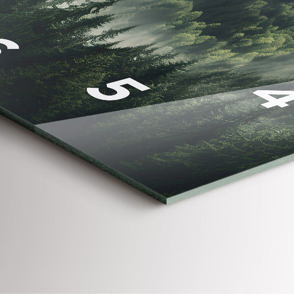 Reloj de pared cuadrado Paisaje forestal