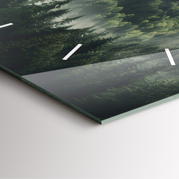 Reloj de pared cuadrado Paisaje forestal