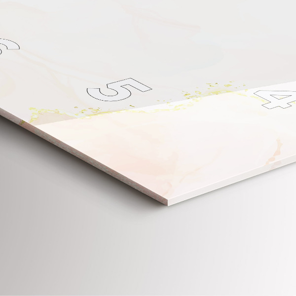 Reloj cuadrado Acuarela mármol