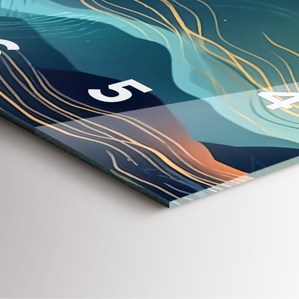 Reloj de pared cuadrado Paisaje de montaña