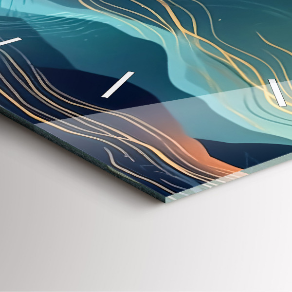 Reloj de pared cuadrado Paisaje de montaña