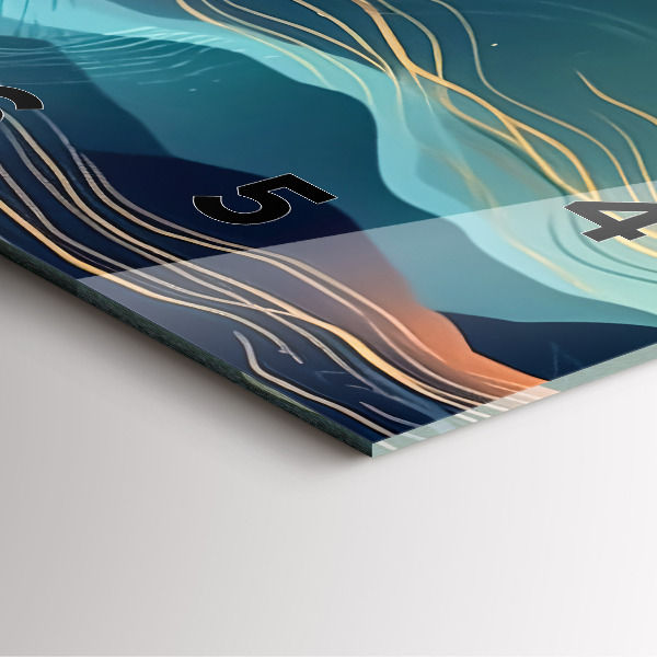 Reloj de pared cuadrado Paisaje de montaña