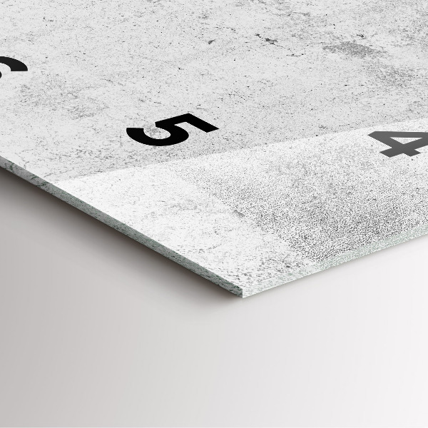 Reloj cuadrado Muro de hormigón