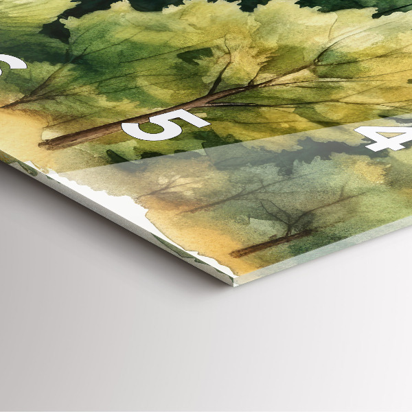 Reloj cuadrado Paisaje bosque