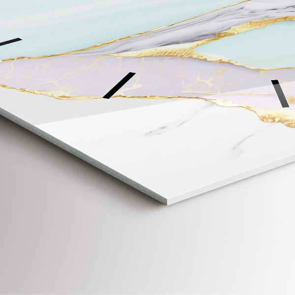 Reloj de pared cuadrado Mármol