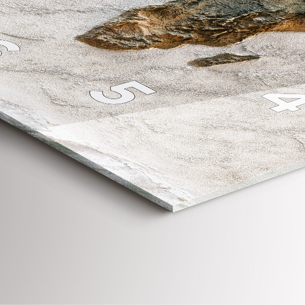 Reloj cuadrado Viejo mapa del mundo