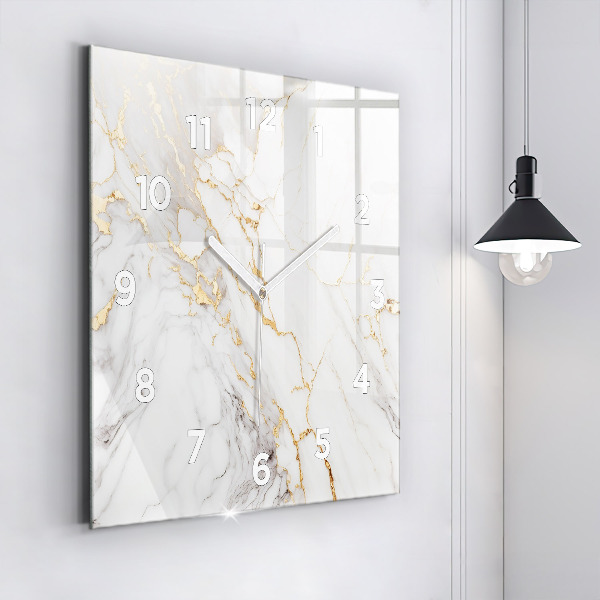 Reloj cuadrado Mármol decorativo