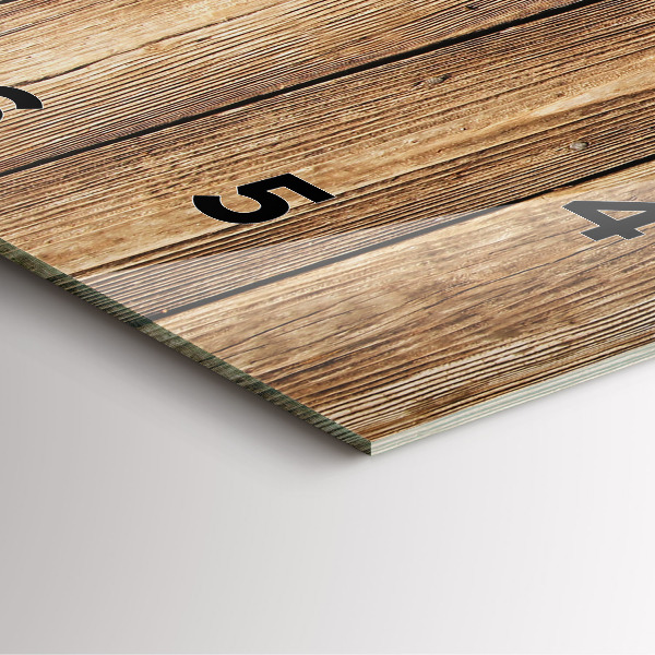 Reloj cuadrado Tablones de madera