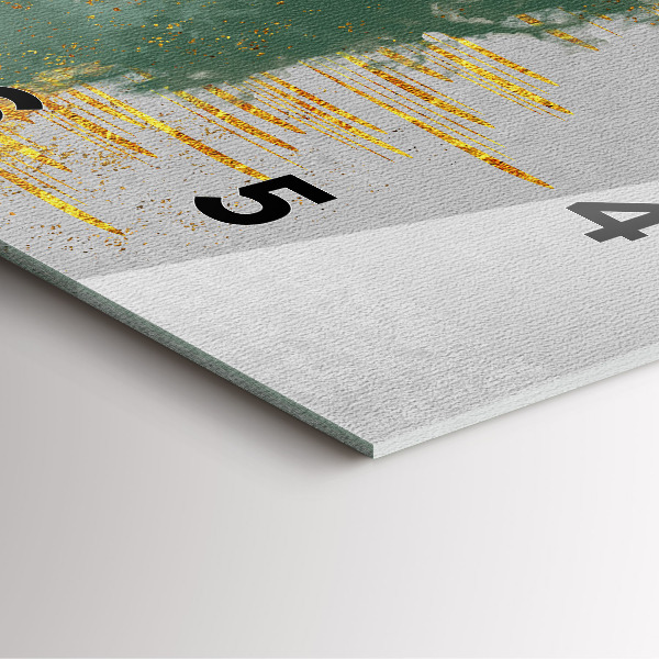 Reloj de pared cuadrado Patrón decorativo