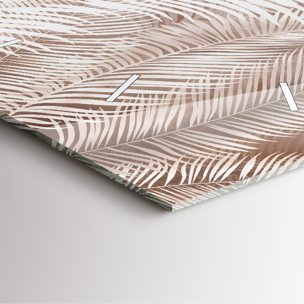 Reloj de pared cuadrado Hojas tropicales