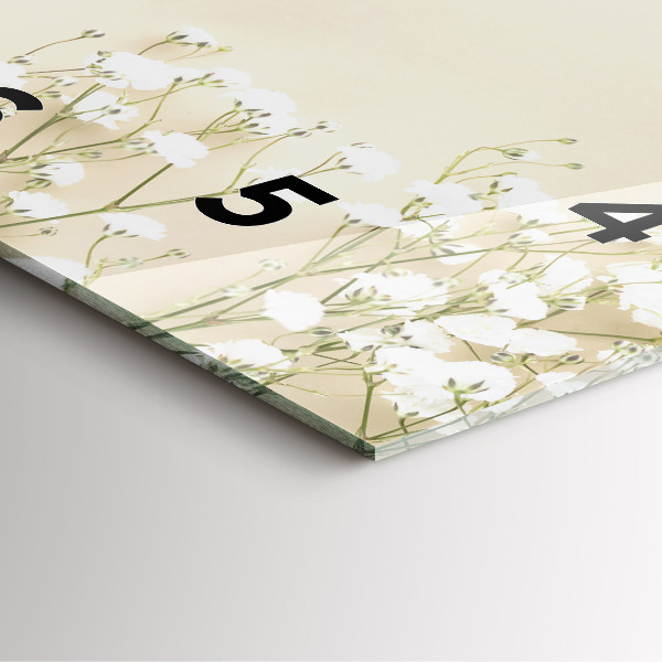 Reloj de pared cuadrado Flores en flor