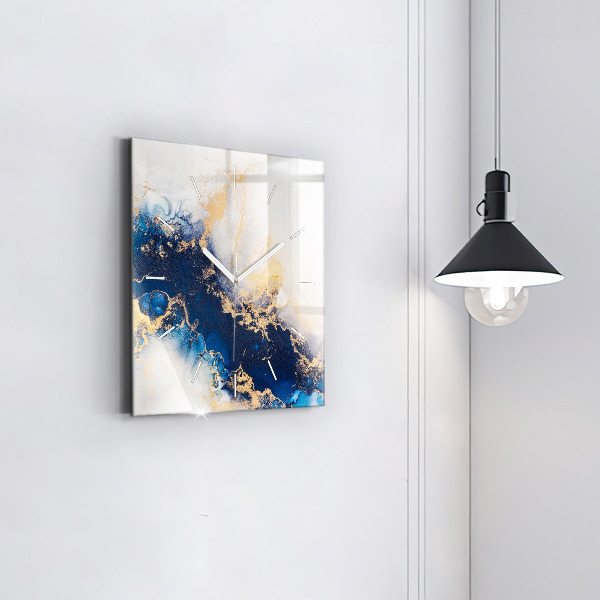 Reloj de pared cuadrado Patrón de mármol